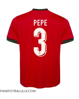 Portugalia Pepe #3 Tricou Fotbal Replică European 2024 Barbati Acasa